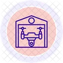 Agricultural Drone Hangar Agricultural Drone Icon