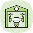 Agricultural Drone Hangar Agricultural Drone Icon