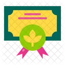 Agriculture Certificate  Icon