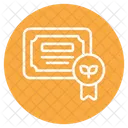 Agriculture Certification Reward Certificate Icon