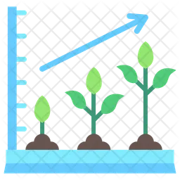 Croissance agricole  Icône