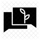 Agriculture Chat Eco Friendly Icon