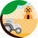 Agriculture Ferme Chariot Icône