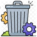 Agriculture Waste Management Trash Dustbin Icon