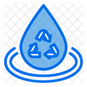 Agua Gota Reciclar Icon