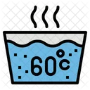 Agua caliente  Icono