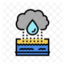 Agua de lluvia  Icono