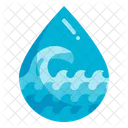 Agua gota agua mar oceano  Icon