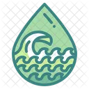 Agua gota agua mar oceano  Icon