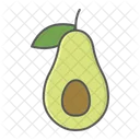 Aguacate Comida Ceto Icono