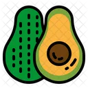 Aguacate Verdura Organico Icono