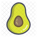 Aguacate Aguacate Saturado Icono