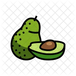 Aguacate maduro  Icono