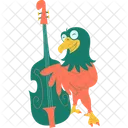 Aguila Tocando Un Instrumento Musical Aguila Pajaro Icono