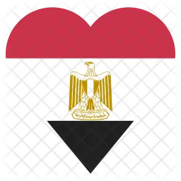 Ägypten Flag Symbol