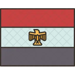 Ägypten Flagge  Symbol