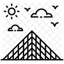 Agyptische Pyramide Wahrzeichen Agyptens Antiker Berg Symbol