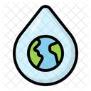 Ahorrar Agua Gota Agua Icono