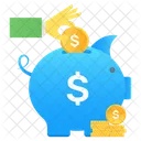 Ahorros Penny Bank Hucha Icono