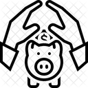 Ahorro Parsimonia Fondo Icono