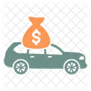 Ahorro De Coche Coche Seguro Icono
