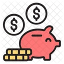 Dinero Ahorro Piggy Icono