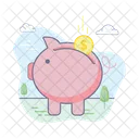 Ahorro De Dinero Hucha Piggy Icono