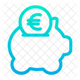Ahorro en euros  Icono