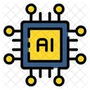 Artificial Intelligence Technology Robot Icon