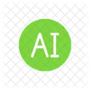 Artificial Intelligence Technology Robot Icon