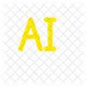 Artificial Intelligence Technology Robot Icon