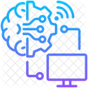 AI、コンピューター、統合 アイコン