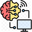 AI、コンピューター、統合 アイコン