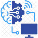 AI、コンピューター、統合 アイコン
