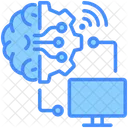 AI、コンピューター、統合 アイコン