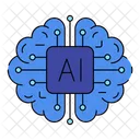 AI 인공지능 기술 아이콘