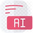 Ai Adobe Illustrator Flat Style Icon Icon