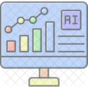 Ai Analytics Lineal Color Icon Icon