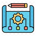 Ai Architecture Ai Blueprint Ai Drafting Icon