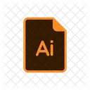 Ai Ilustrador Adobe Icono