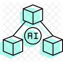 Ai blockchain  Icon