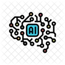 脳、ビッグデータ アイコン
