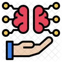 Hand Brain Technology Icon