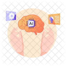 AI Brain  Icon