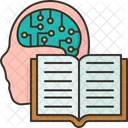 Ai Brain Learning Book Icon
