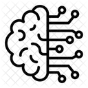 Ai Brain Electronic Digital Icon