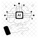 AI Brain  Icon