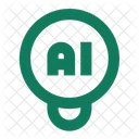 Ai Bulb Artificial Intelligence Machine Learning Icon