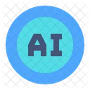 Ai Button Artificial Intelligence Technology アイコン