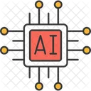 Ai Card Microchip Digital Chip Icon